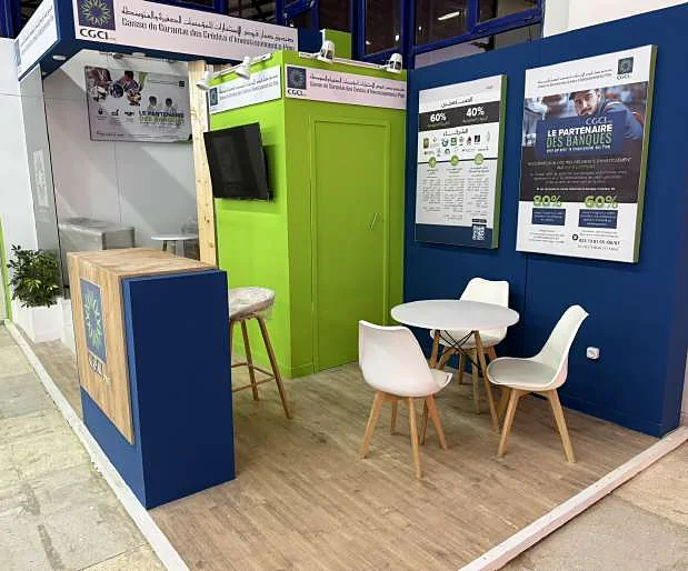 Stand CGCI habillé de panneaux imprimés